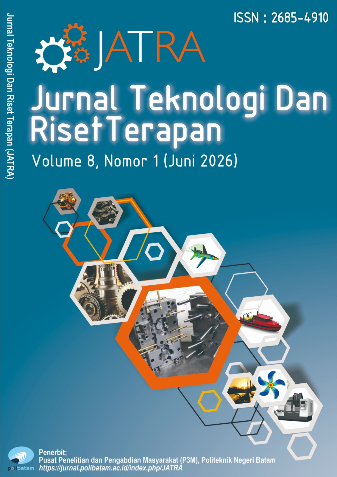 					View Vol. 8 No. 1 (2026): Jurnal Teknologi Dan Riset Terapan (JATRA) - Juni 2026
				